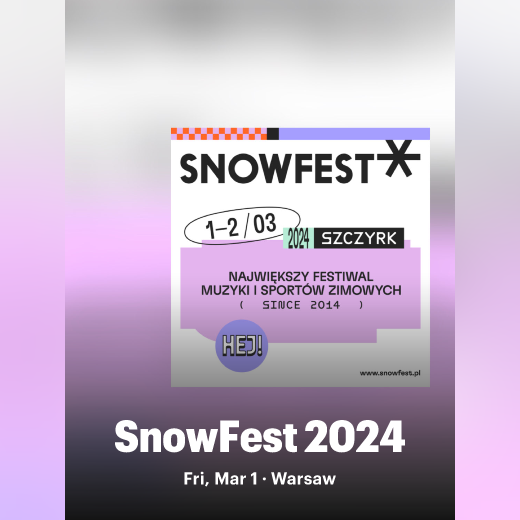 SnowFest 2024, Srodmiescie, Poland, Mar 1 2024